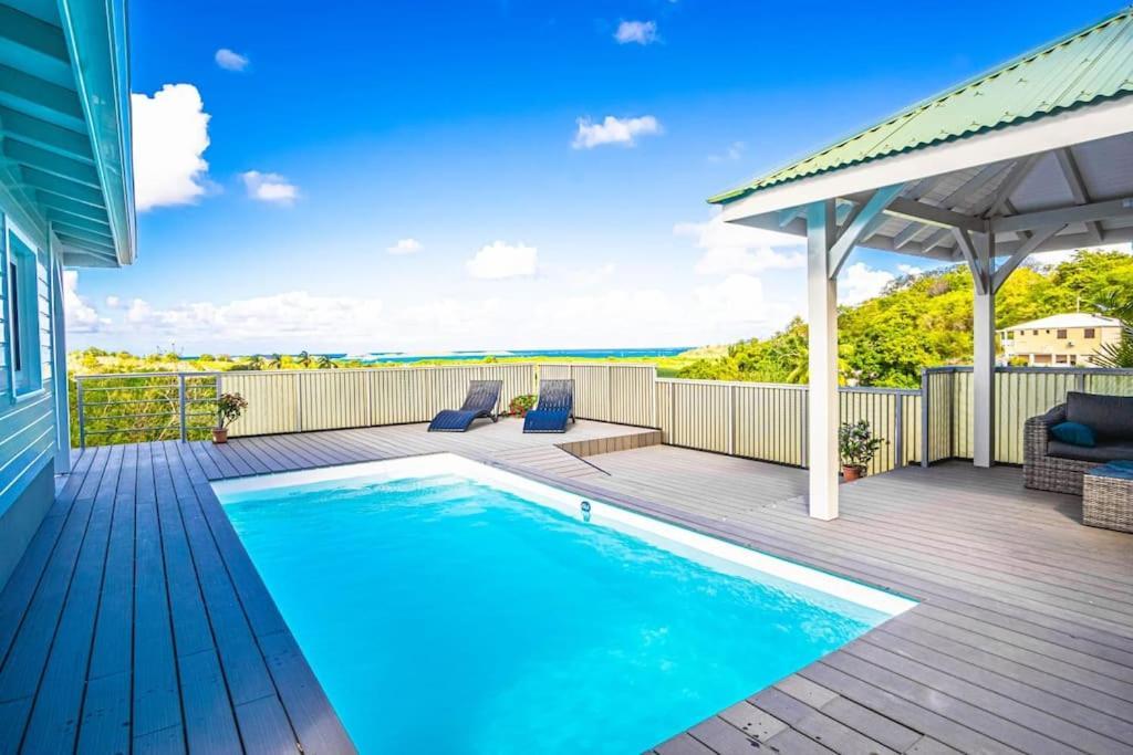 Magnifique Villa Piscine, Vue Mer, 8 Km Plages Le François المظهر الخارجي الصورة